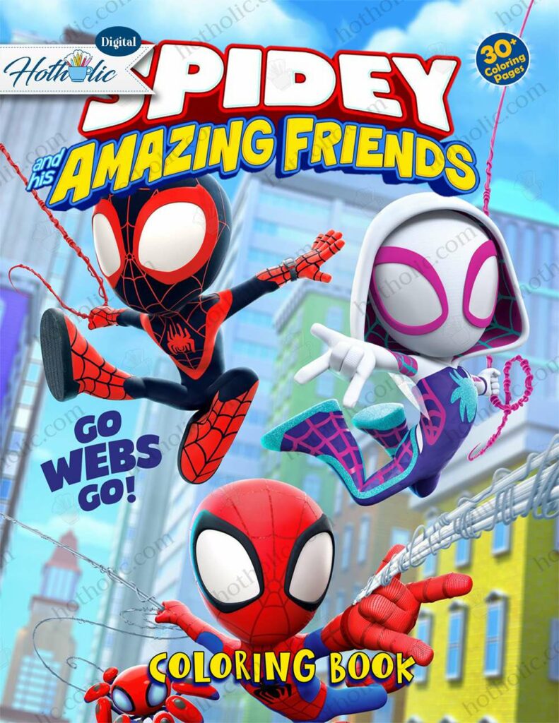 Spidey Coloring Book, Spidey and His Amazing Friends Coloring Book For